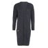 alex long knitted cardigan anthracite 3638