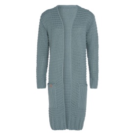 Alex Long Knitted Cardigan Stone Green - 40/42