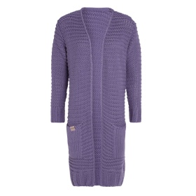 Alex Long Knitted Cardigan Violet - 36/38