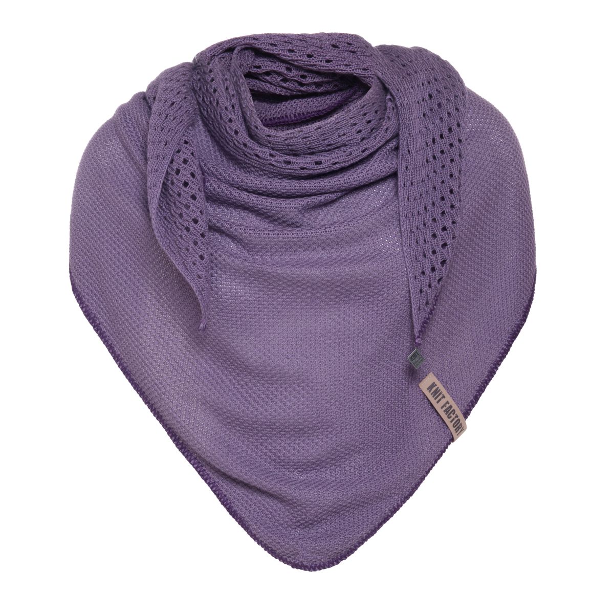 april triangle scarf violet