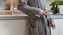 bathrobe ivy med grey lxl
