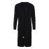 bobby long knitted cardigan black 4042 with side pockets