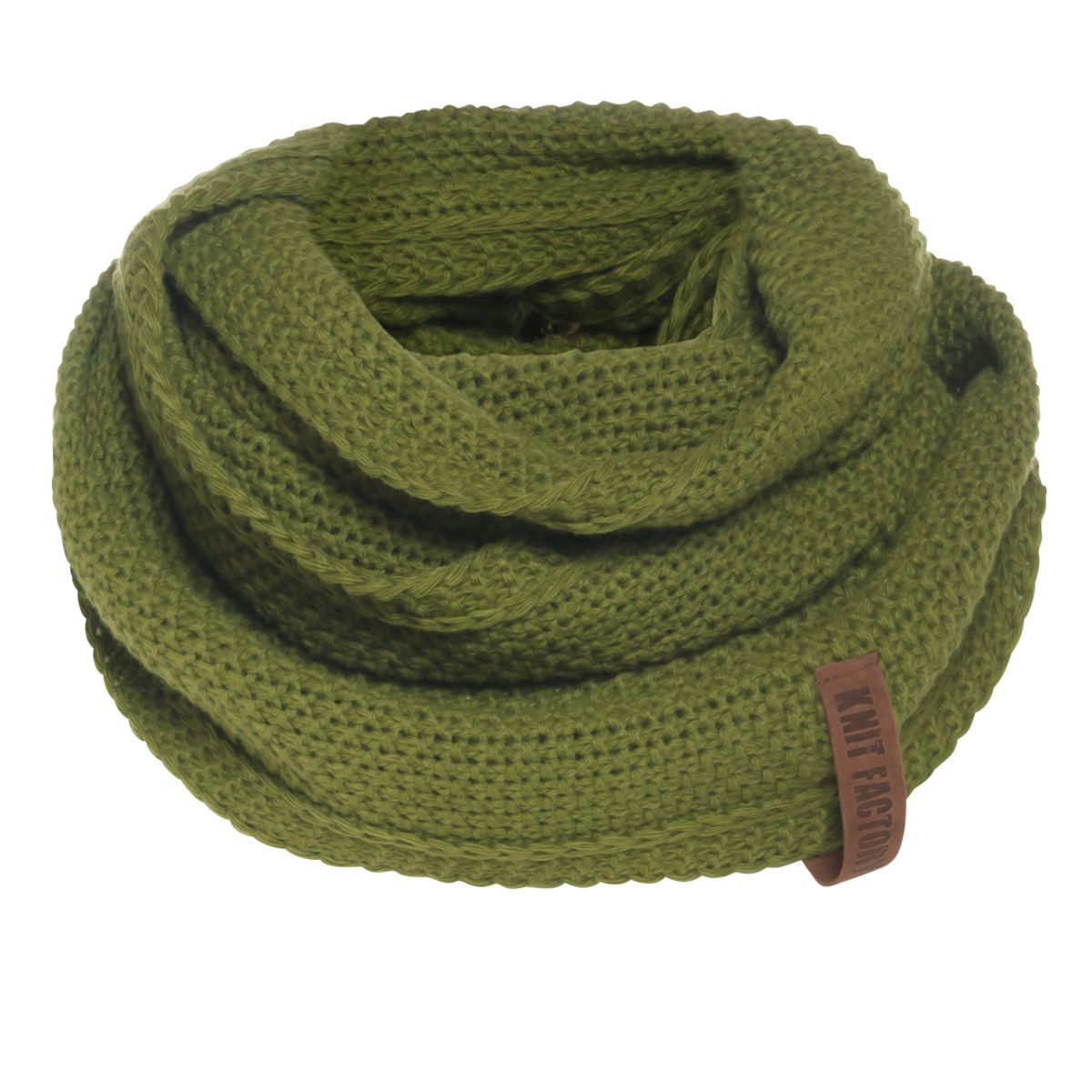 knit factory 1206615 coco colsjaal mosgroen 1