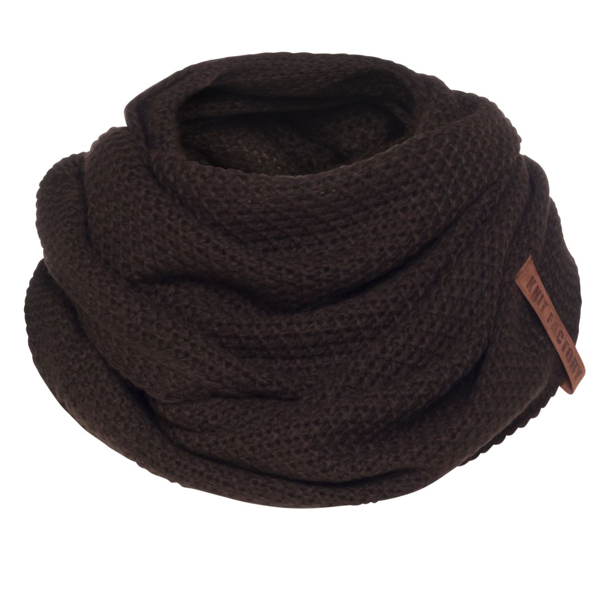 coco infinity scarf dark brown