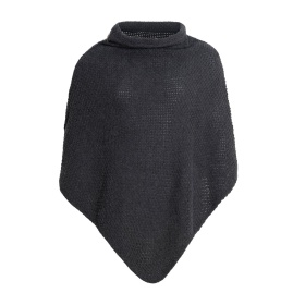 Coco Knitted Poncho Anthracite