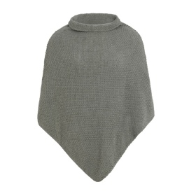 Coco Knitted Poncho Urban Green