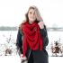 coco triangle scarf black melee
