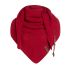 coco triangle scarf bright red