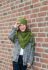 coco triangle scarf junior moss green