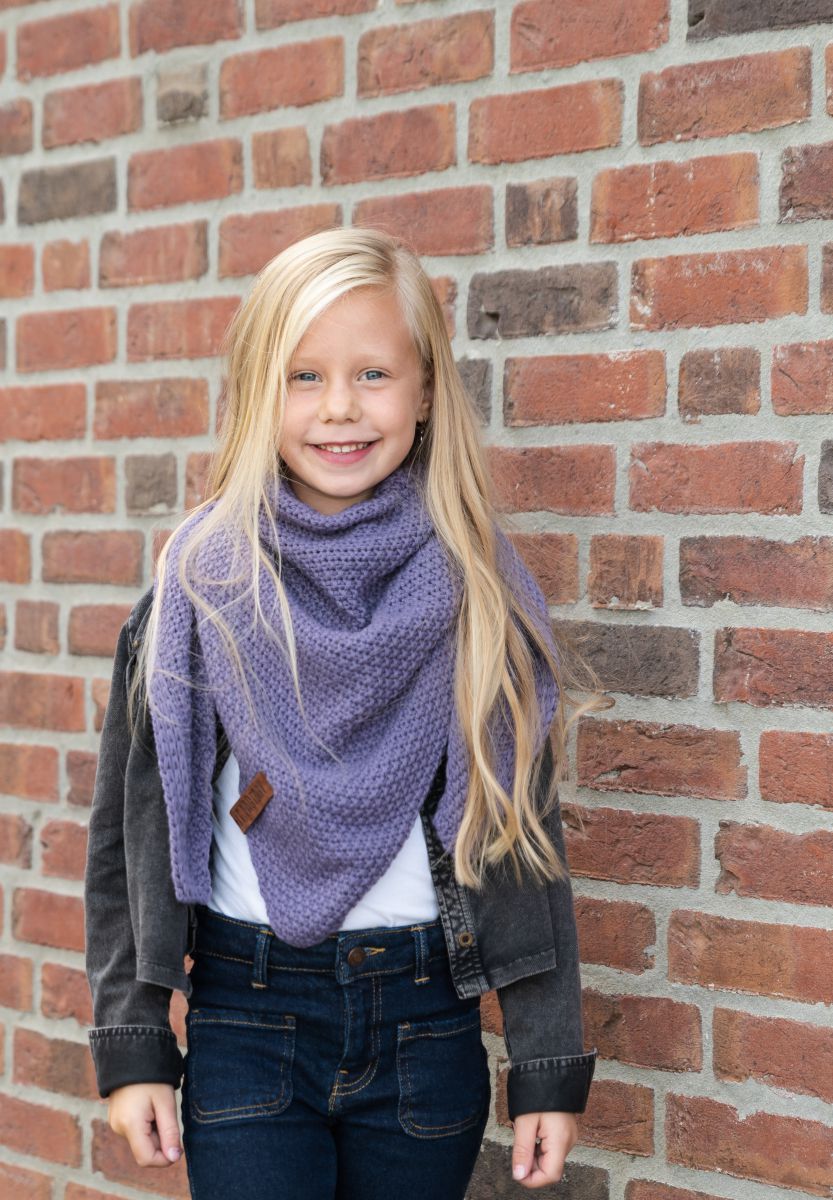 coco triangle scarf junior violet