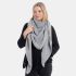 coco triangle scarf light grey