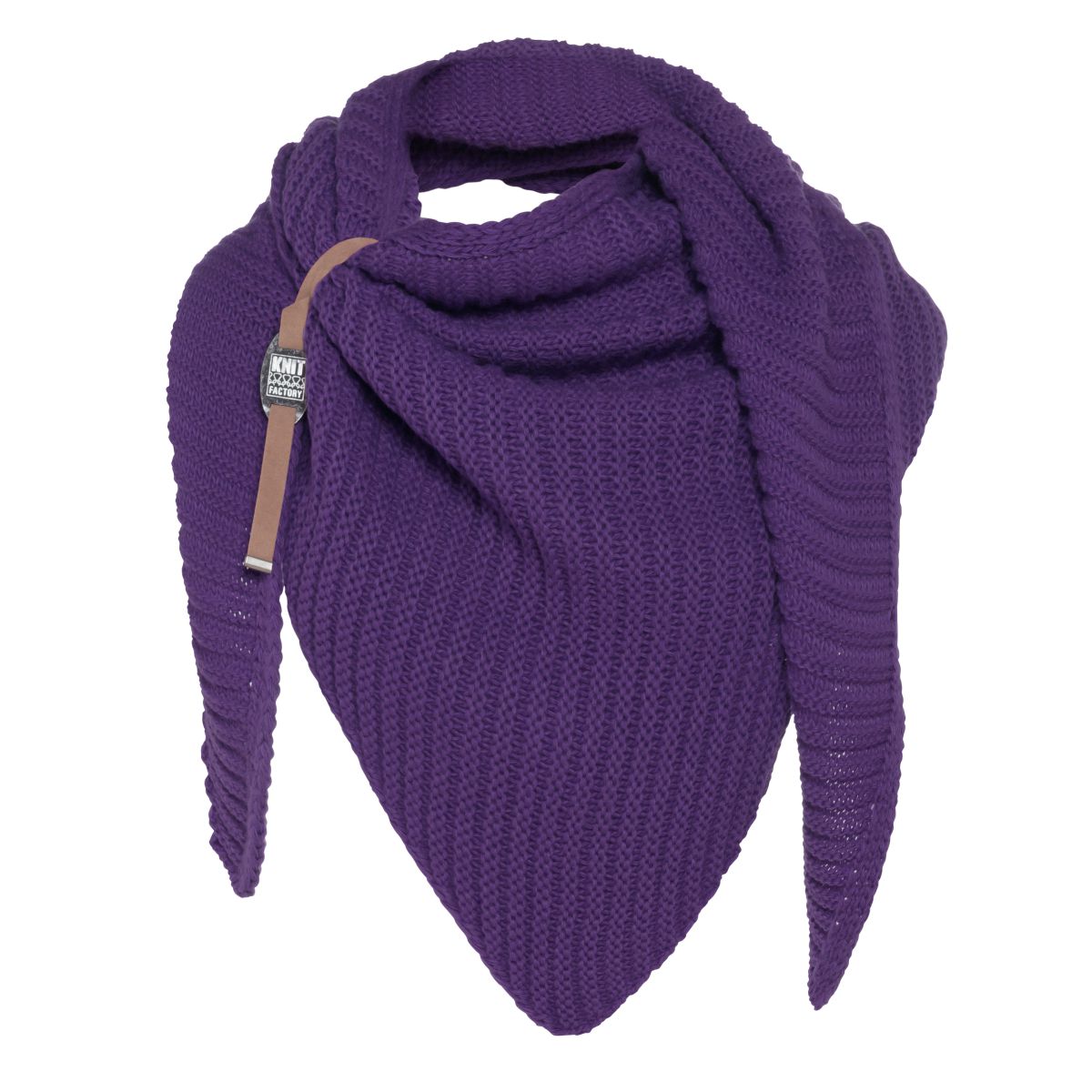 knit factory kf14706012350 demy omslagdoek purple 1