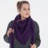demy triangle scarf purple