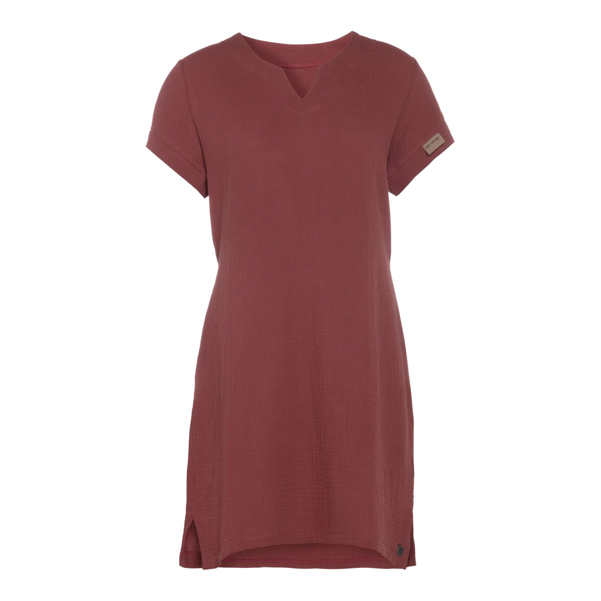 indy casual dress stone red l