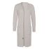 jaida long knitted cardigan beige 3638 with side pockets