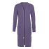 jaida long knitted cardigan violet 3638 with side pockets