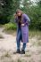 jaida long knitted cardigan violet 3638 with side pockets