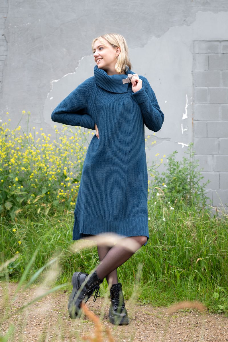 jamie knitted dress ochre 3638