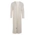 jasmin long knitted cardigan beige 3638 with side pockets