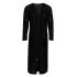 jasmin long knitted cardigan black 4042 with side pockets
