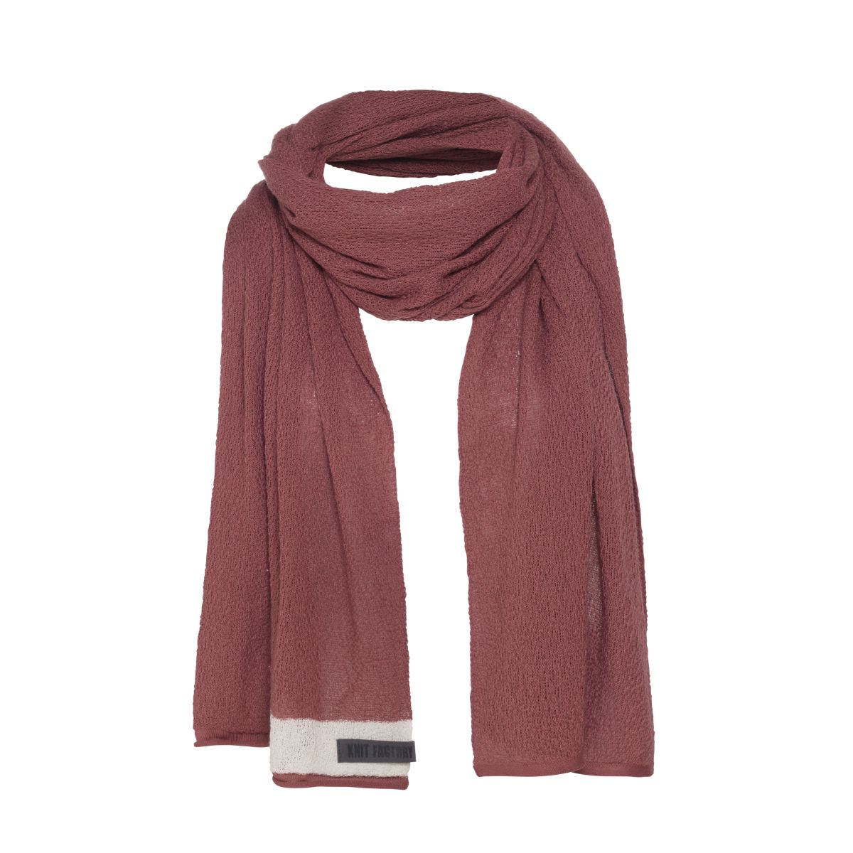 june scarf stone red