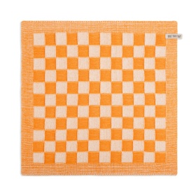 Kitchen Towel Block Ecru/Orange