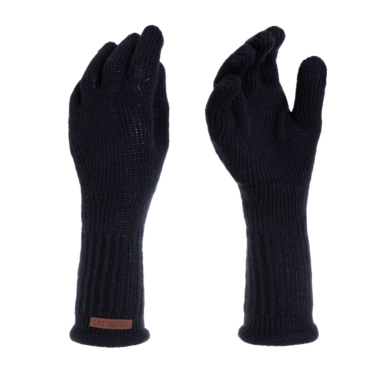 lana gloves navy