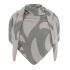 leaf triangle scarf bright greylight grey
