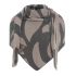 leaf triangle scarf pebble greymed grey