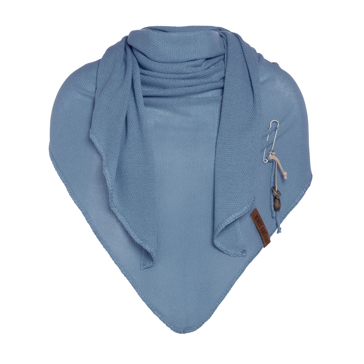 lola triangle scarf stone blue
