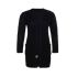 luna knitted cardigan black 3638 with side pockets