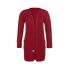 luna knitted cardigan bordeaux 3638 with side pockets