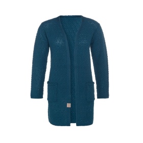 Luna Knitted Cardigan Petrol - 36/38 - With side pockets