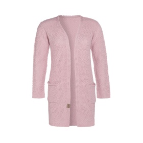 Luna Knitted Cardigan Pink - 40/42 - With side pockets