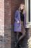 luna knitted cardigan violet 3638 with side pockets
