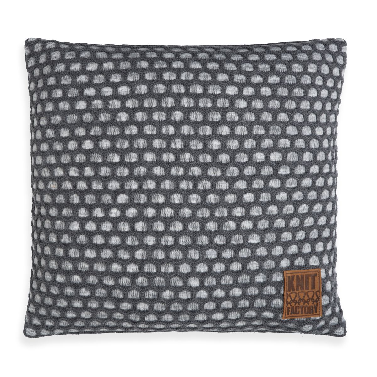 mila cushion light greyanthracite 50x50