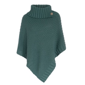 Mode Sweaters Poncho’s Venice Poncho lichtgrijs gestippeld casual uitstraling 