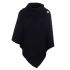 nicky knitted poncho black