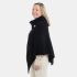 nicky knitted poncho black