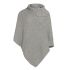 nicky knitted poncho iced clay