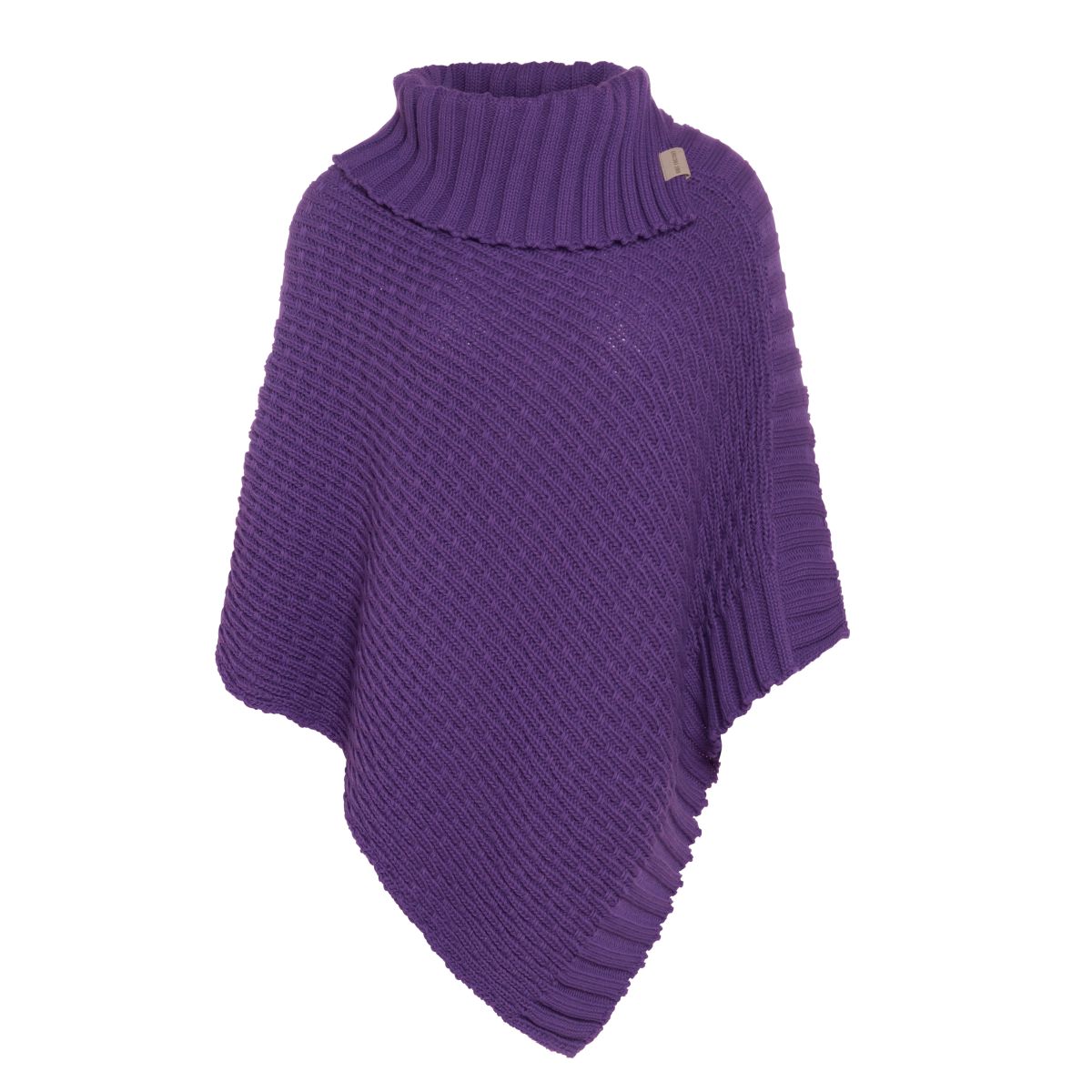 nicky knitted poncho purple
