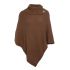 nicky knitted poncho tobacco