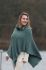 nicky knitted poncho urban green