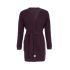 robin knitted cardigan aubergine 3638 with side pockets