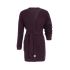 robin knitted cardigan aubergine 3638 with side pockets