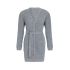 robin knitted cardigan light grey 3638 with side pockets