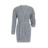 robin knitted cardigan light grey 3638 with side pockets