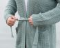 robin knitted cardigan light grey 4042 with side pockets