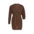 robin knitted cardigan tobacco 3638 with side pockets