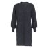 robin knitted dress anthracite 3638 vneck